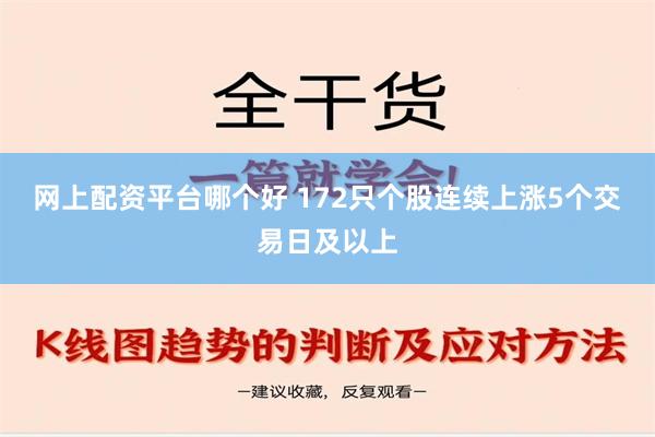 网上配资平台哪个好 172只个股连续上涨5个交易日及以上