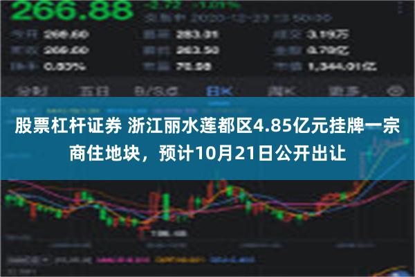 股票杠杆证券 浙江丽水莲都区4.85亿元挂牌一宗商住地块，预计10月21日公开出让